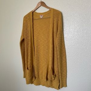 Target Mossimo Cardigan mustard yellow